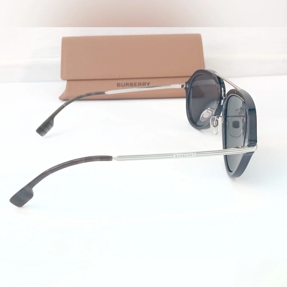 Burberry Dark Gray Aviator Men's Sunglasses BE4377 300187 58